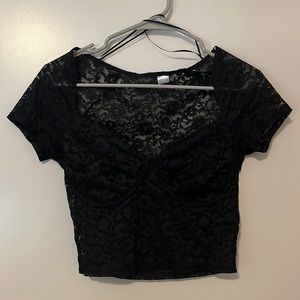 Lace crop top